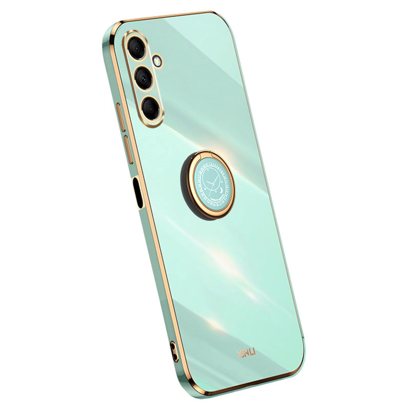 XINLI For Samsung Galaxy M15 5G / F15 5G Case Electroplating Soft TPU Kickstand Phone Cover XINLI For Samsung Galaxy M15 5G / F15 5G Case Electroplating Soft TPU Kickstand Phone Cover